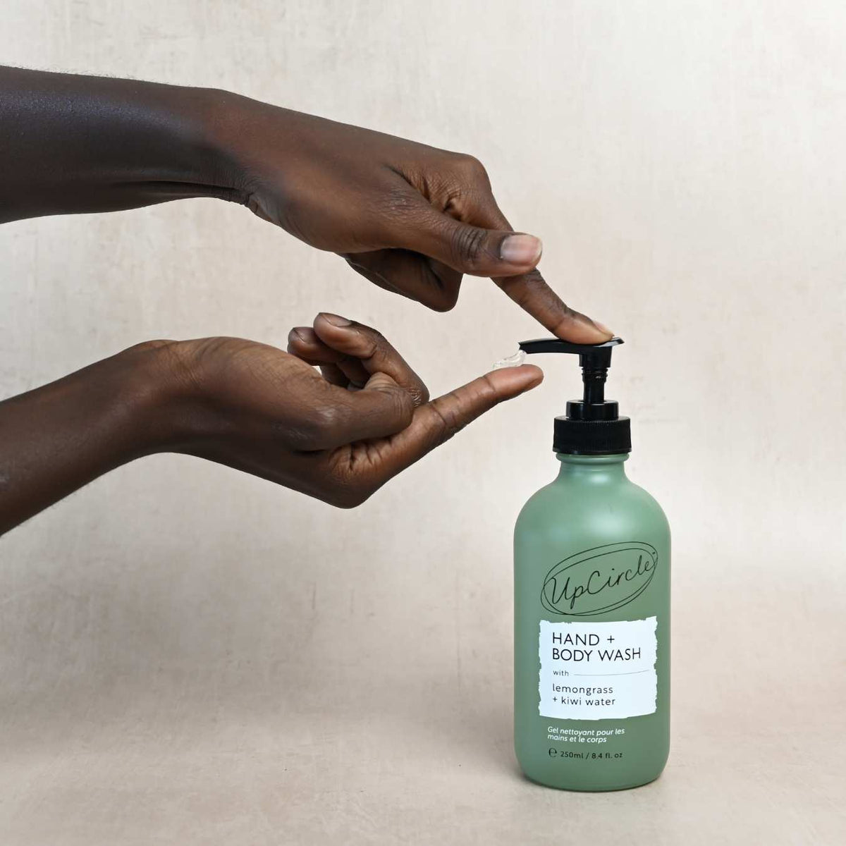 Natural Hand + Body Wash with Lemongrass