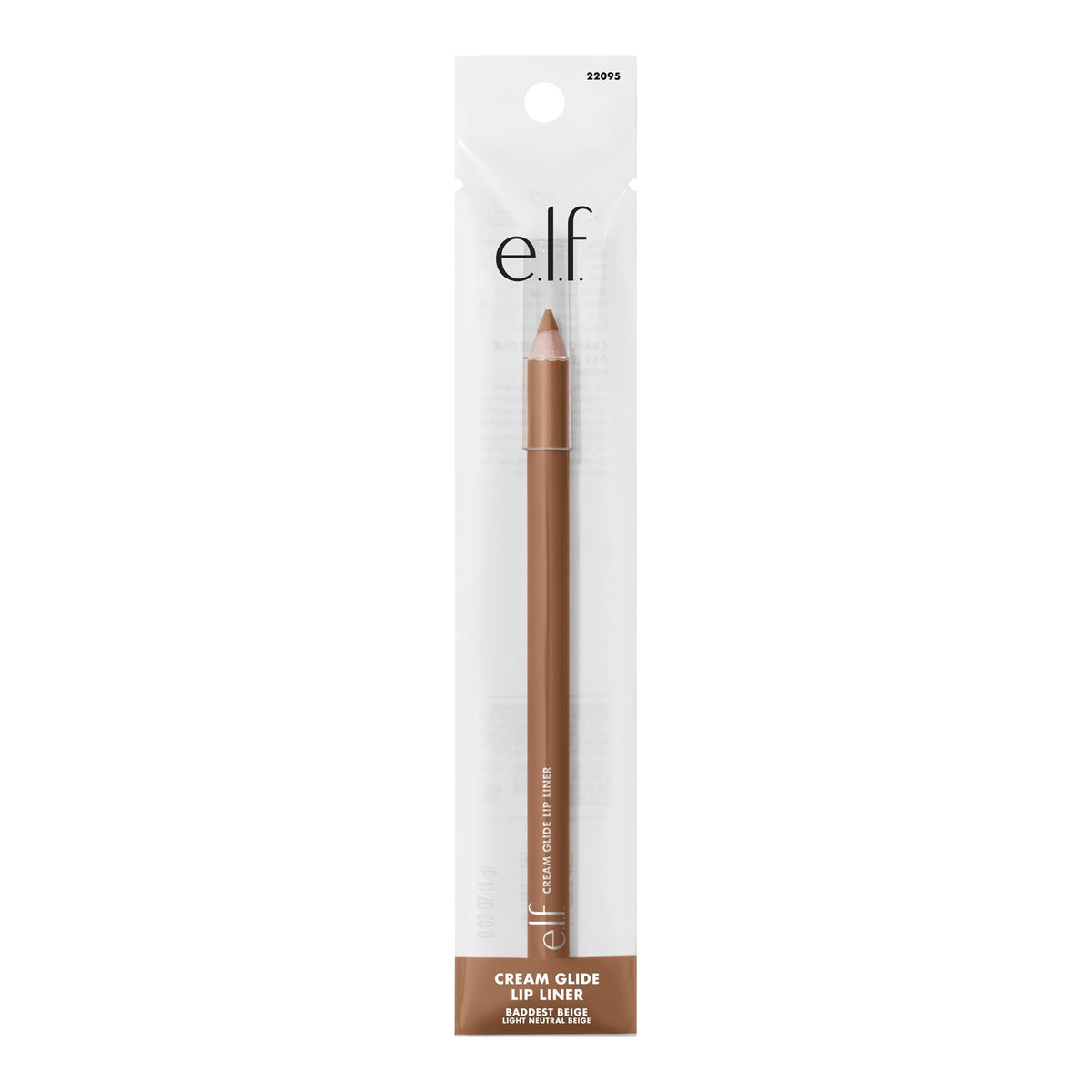 e.l.f. Cream Glide Lip Liner, Highly-Pigmented Pencil For Shaping & Sculpting Lips, Semi-Matte Finish, Vegan & Cruelty-Free