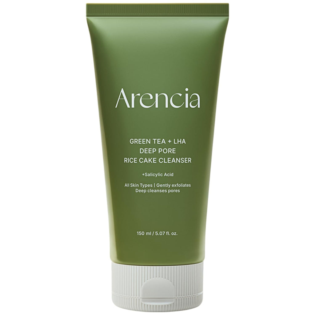 Arencia Green Tea + LHA Deep Pore Rice Cake Cleanser