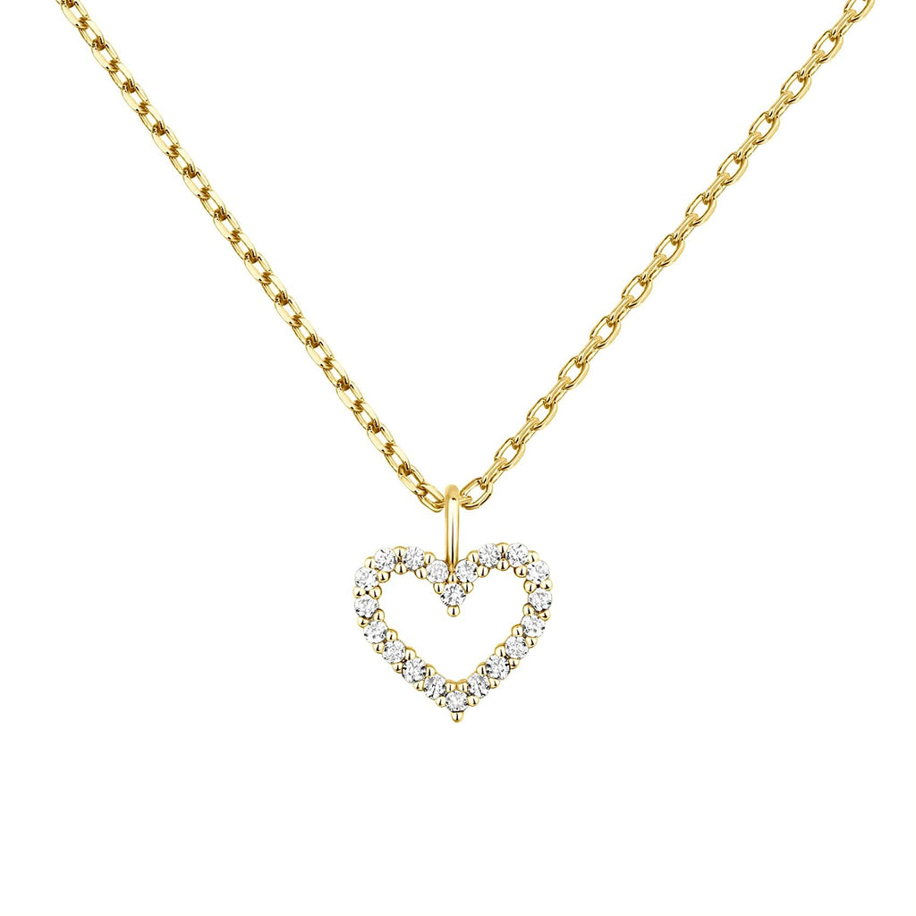 Dainty Gold Necklace for Women, 18K Real Gold Plated Necklace, White Gold Cross Silver Necklace, Cubic Zirconia Necklace, Birthday Gifts for Women Jewelry
