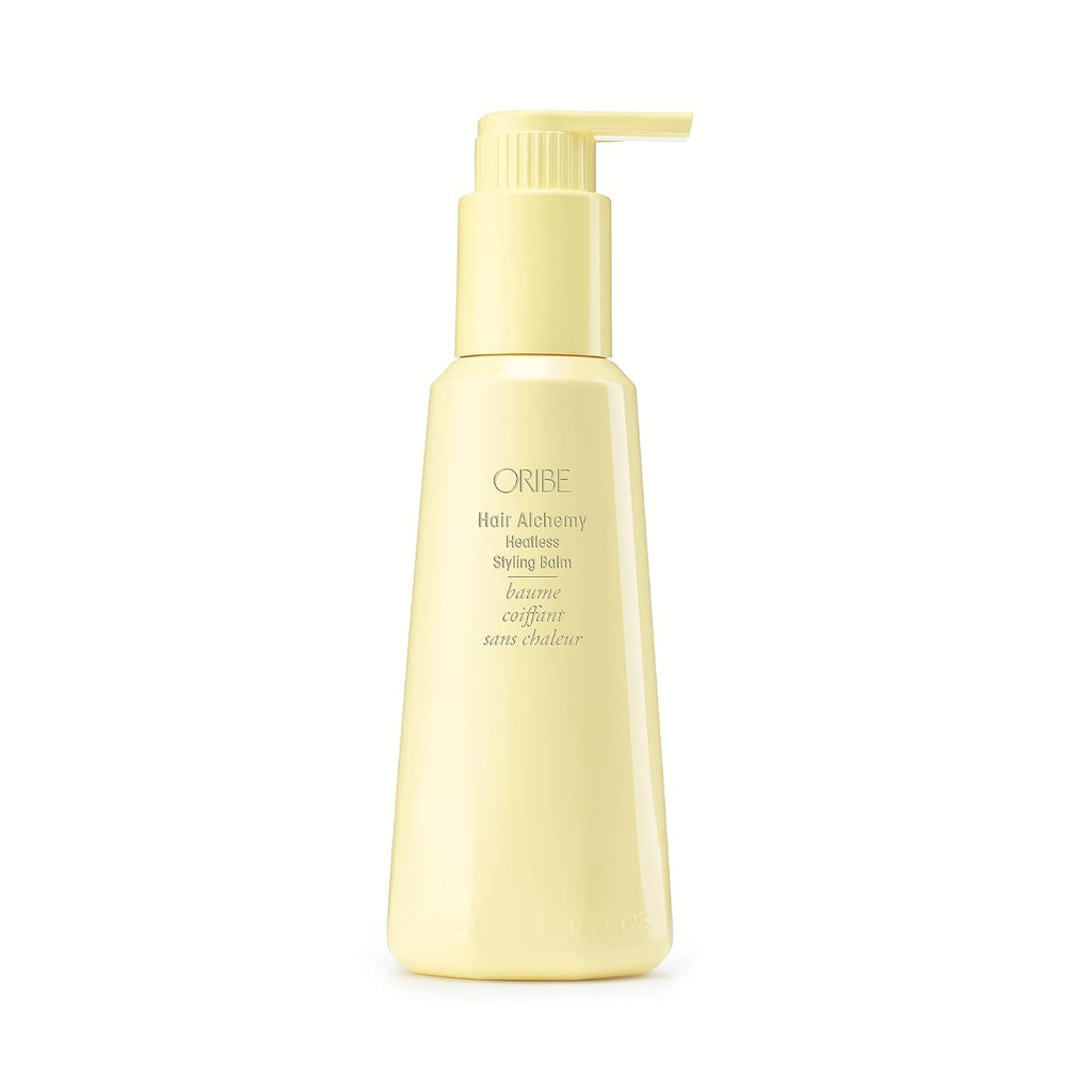 Oribe Hair Alchemy Heatless Styling Balm - Defines Heatless & Air-Dried Styles - Reduces Breakage & Strengthens Hair - Softens, Adds Shine & Smooths Frizz - For Fine & Medium Hair - 5 oz