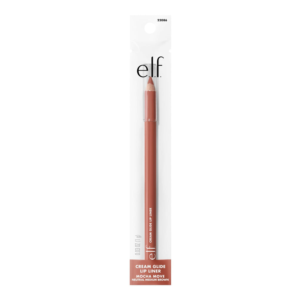 e.l.f. Cream Glide Lip Liner, Highly-Pigmented Pencil For Shaping & Sculpting Lips, Semi-Matte Finish, Vegan & Cruelty-Free