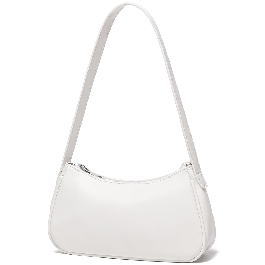 Small Shoulder Bag for Women Cute Mini Purse Trendy Vegan Leather Y2k Crescent Handbag