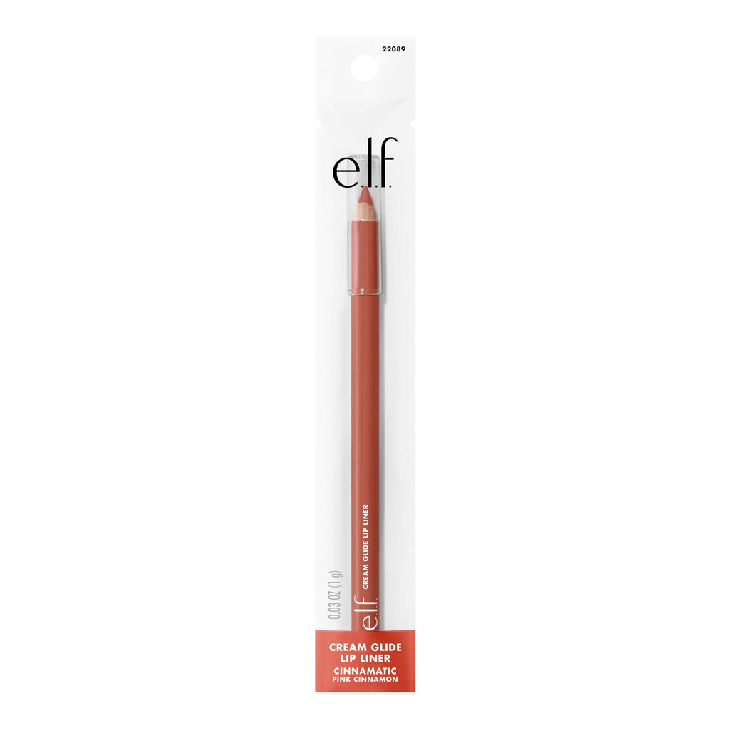 e.l.f. Cream Glide Lip Liner, Highly-Pigmented Pencil For Shaping & Sculpting Lips, Semi-Matte Finish, Vegan & Cruelty-Free