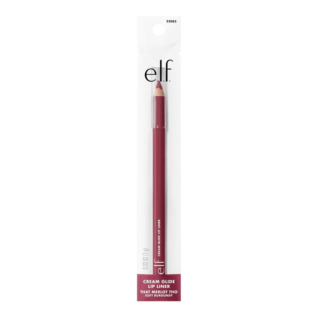 e.l.f. Cream Glide Lip Liner, Highly-Pigmented Pencil For Shaping & Sculpting Lips, Semi-Matte Finish, Vegan & Cruelty-Free