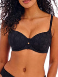 Freya Women's Nomad Nights Underwire Sweetheart Bikini Top Black 34D (Clearance)