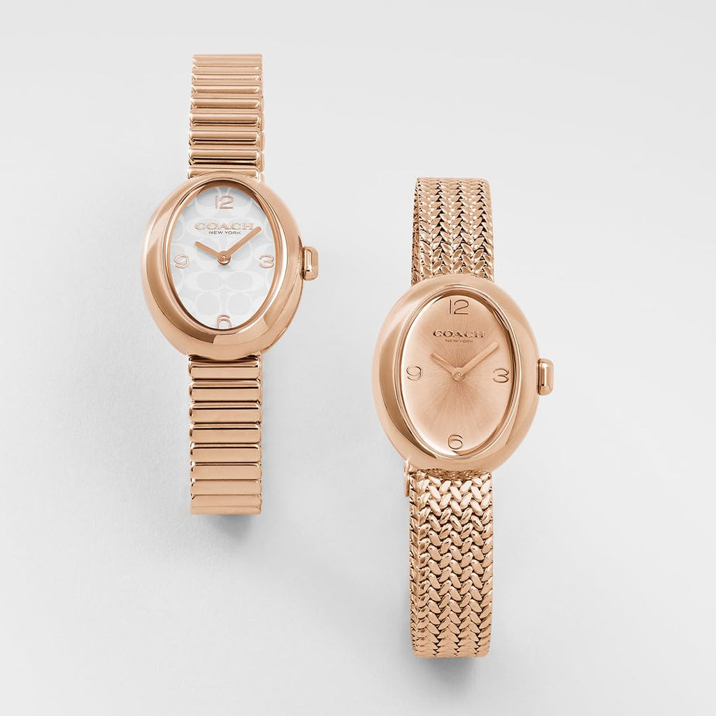 COACH Women's Sammy 2H Quartz Bracelet Watch, 22.5mm Petite Oval Case, Premium Fashion, Everyday Wear - Gift for Her