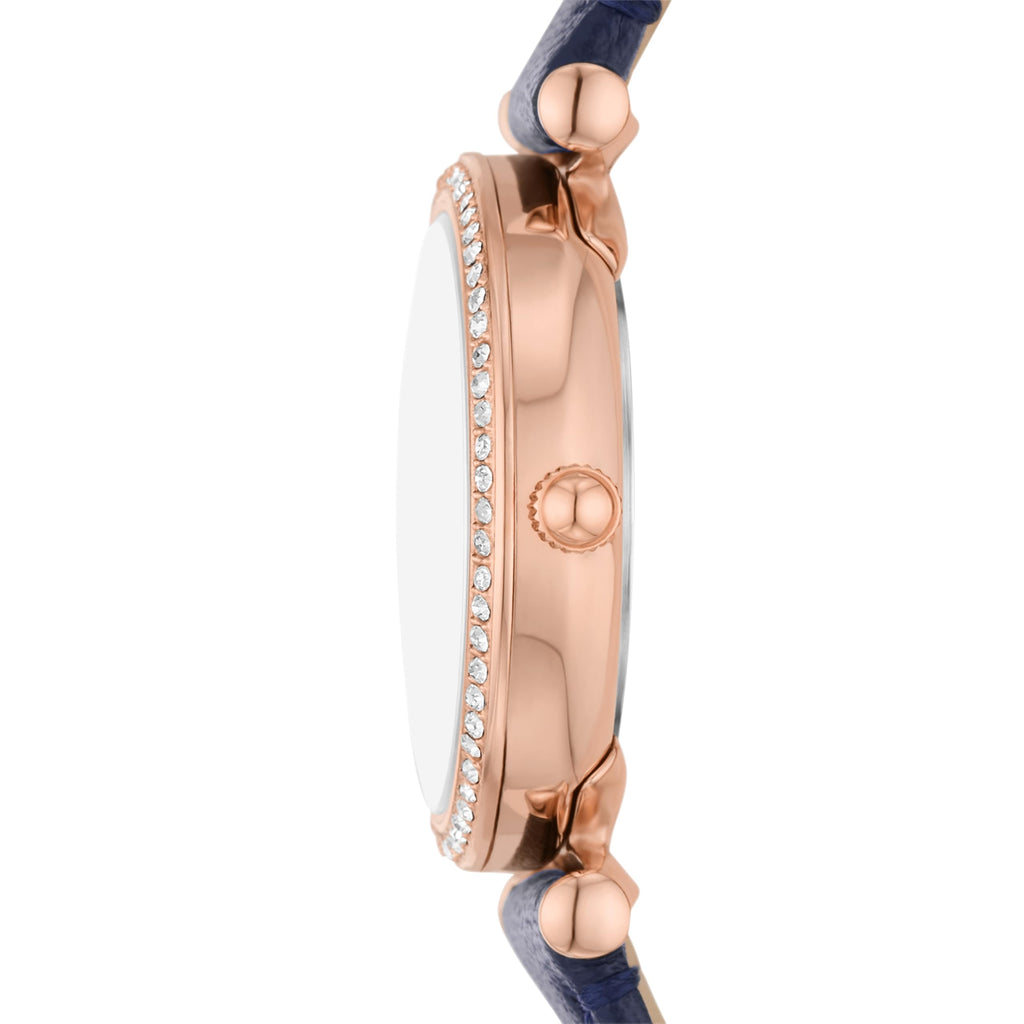 Fossil Women's Watch and Bracelet Set, Carlie Three-Hand Stainless Steel Watch for Women and Bracelet Set