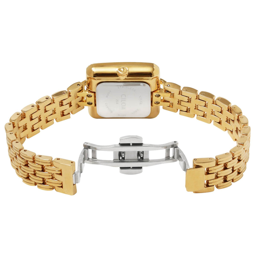 Women's Leather Strap Watch Dainty Elegant Gold Watches for Women Classic Casual Fashion Square Ladies Watch Gifts Present for Her
