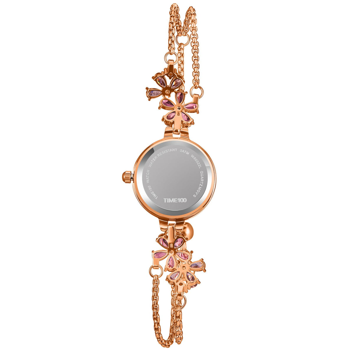 TIME100 Women's Bracelet Watches Ladies Quartz Wrist Watch with Green Dial Bezel with Crystals in Movement Bracelet Strap with Diamonds Waterproof