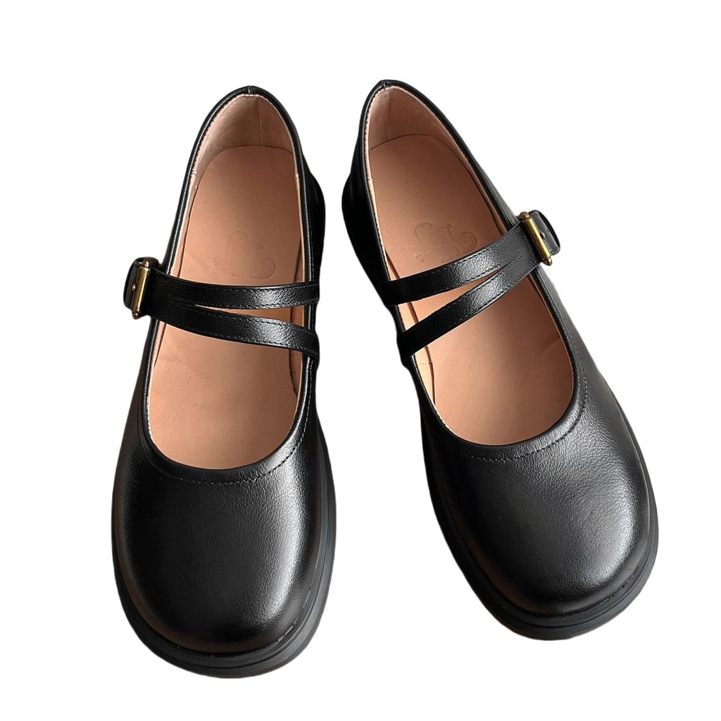 BEROBELLO Women's Retro T-Strap Mary Jane Flats Soft Leather Dress ShoesBEROBELLO Women's Retro T-Strap Mary Jane Flats Soft Leather Dress Shoes