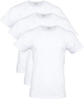 Gildan Men's Cotton Stretch T-Shirts, Multipack, Artic White (Crew 3-Pack), Large (Clearance)