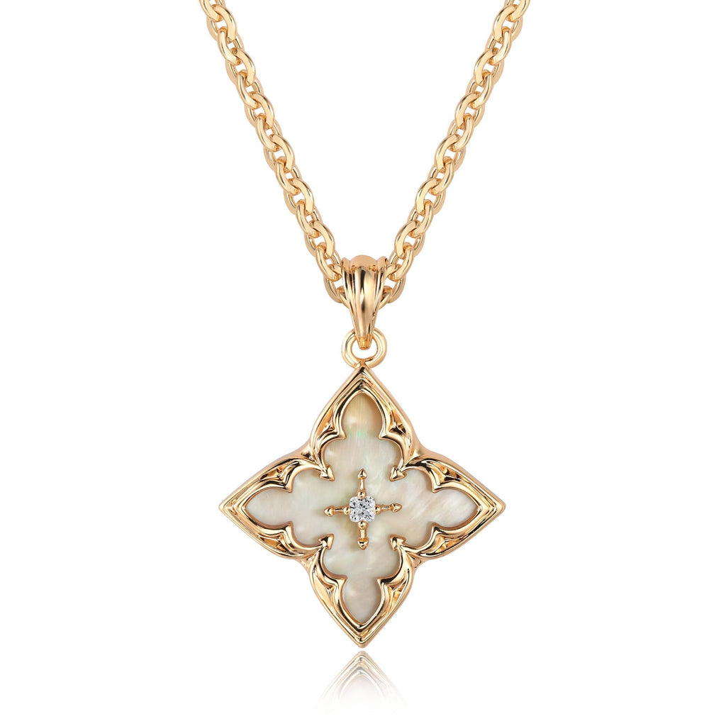 Dainty Gold Necklace for Women, 18K Real Gold Plated Necklace, White Gold Cross Silver Necklace, Cubic Zirconia Necklace, Birthday Gifts for Women Jewelry