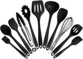Kitchen Utensil Set - 11 Cooking Utensils - Colorful Silicone Kitchen Utensils - Nonstick Cookware with Spatula Set - Colored Best Kitchen Tools Kitchen Gadgets