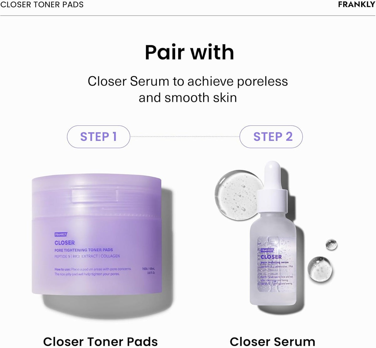 Frankly Closer Pore Tightening Toner Pads