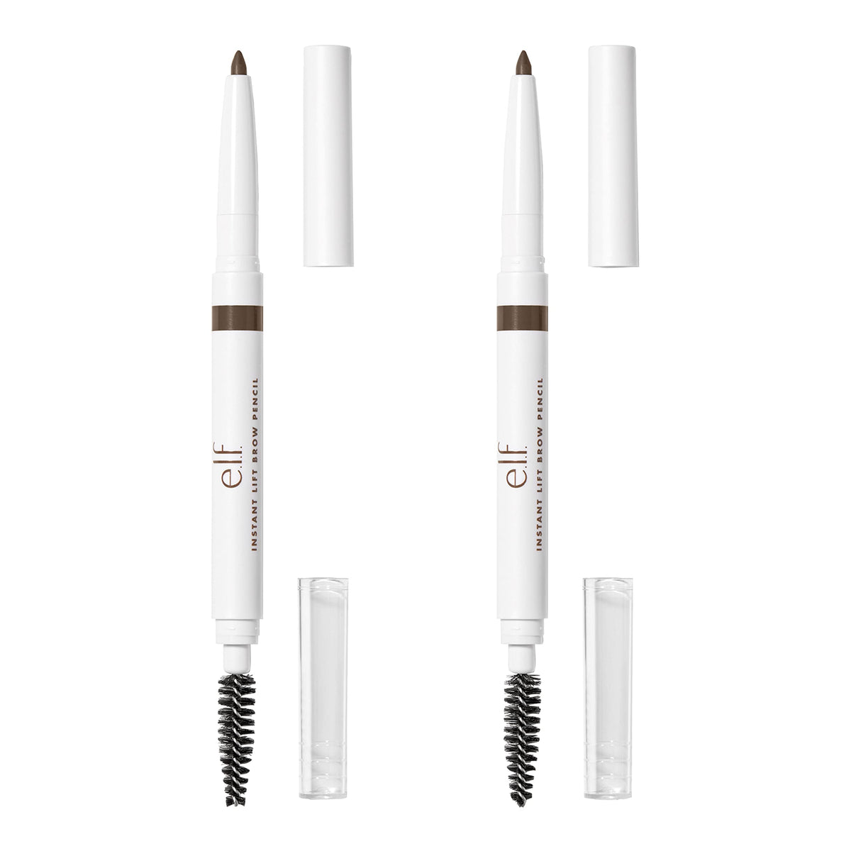 e.l.f. Instant Lift Brow Pencil, Dual-Sided, Precise, Fine Tip, Shapes, Defines, Fills Brows, Contours, Combs, Tames, Neutral Brown, 0.006 Oz
