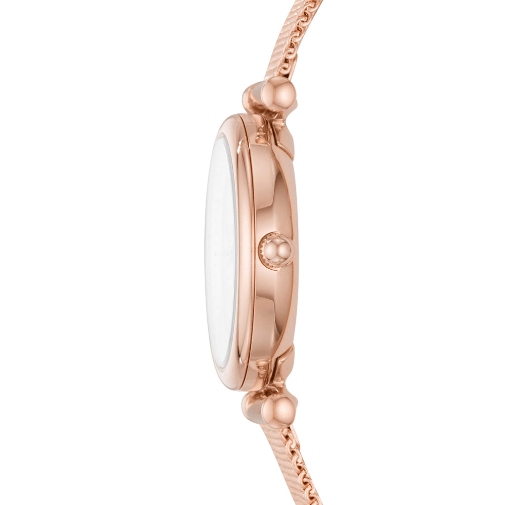 Fossil Women's Watch and Bracelet Set, Carlie Three-Hand Stainless Steel Watch for Women and Bracelet Set