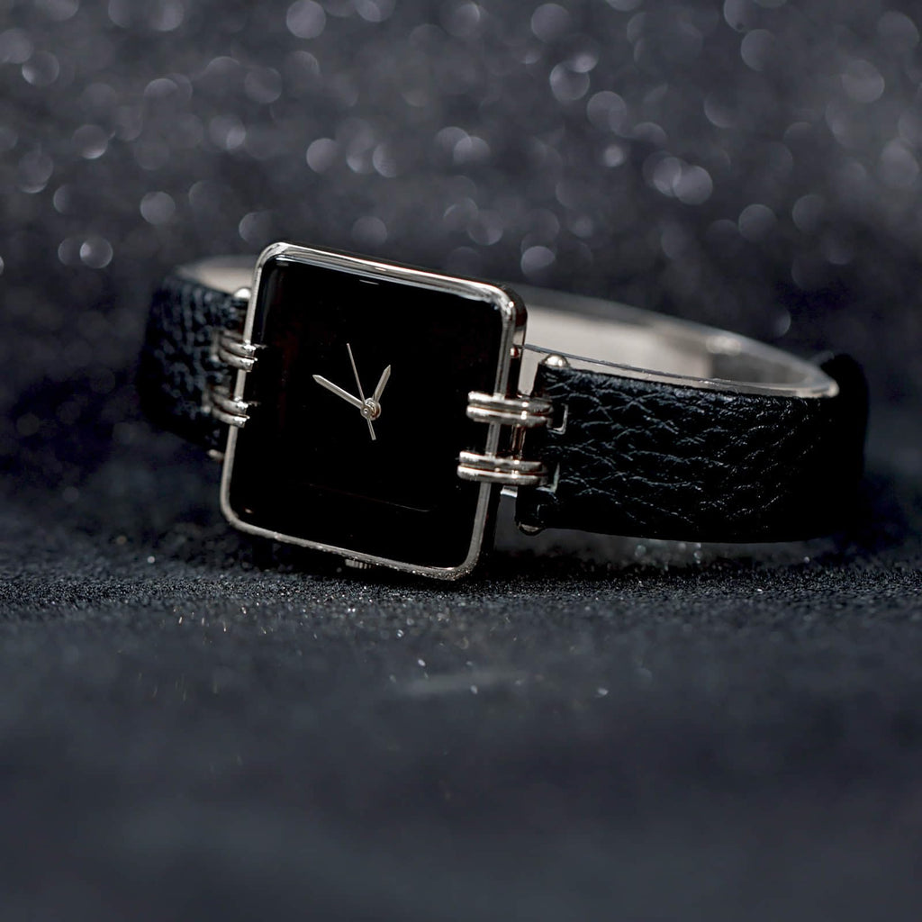 Women's Leather Strap Watch Dainty Elegant Gold Watches for Women Classic Casual Fashion Square Ladies Watch Gifts Present for Her