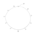 S.J JEWELRY Women Simple Delicate Full Moon 14K Gold Plated/Rose Gold/Silver Plated Layered Pendant Handmade Star Chokers Necklaces
