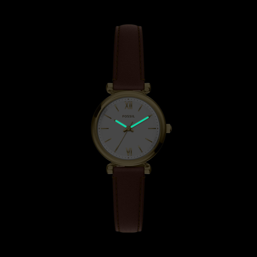 Fossil Women's Watch and Bracelet Set, Carlie Three-Hand Stainless Steel Watch for Women and Bracelet Set