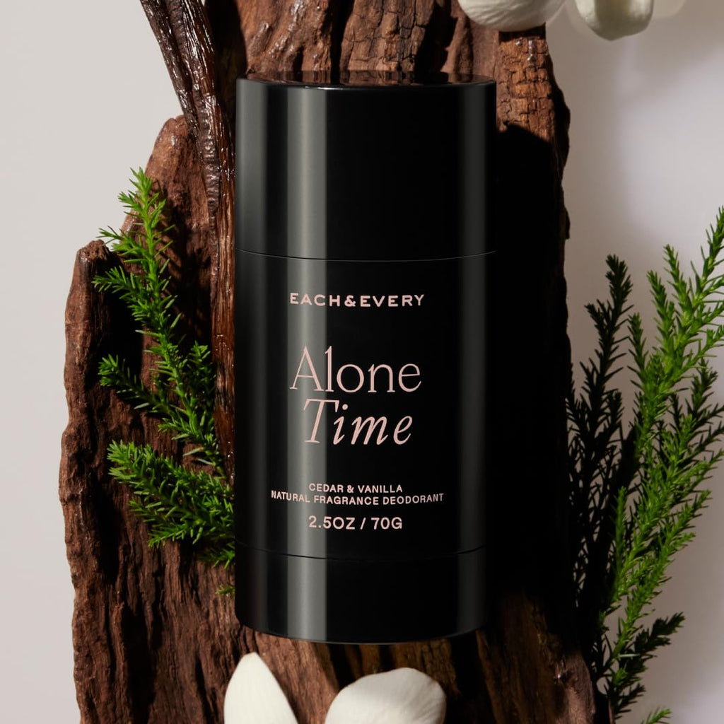 Each & Every Aluminum Free Deodorant for Men & Women - All Natural Deodorant for Sensitive Skin, EWG Verified - Clean, Baking Soda Free, Plant-Based Fragrance, Cedar & Vanilla (3 Pack, 2.5oz)