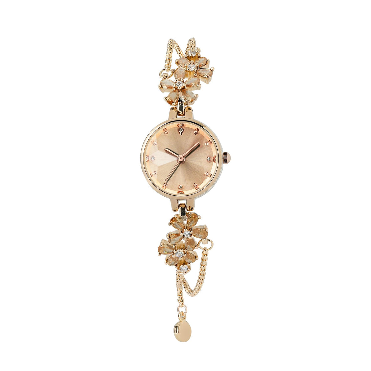 TIME100 Women's Bracelet Watches Ladies Quartz Wrist Watch with Green Dial Bezel with Crystals in Movement Bracelet Strap with Diamonds Waterproof