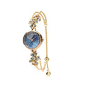 TIME100 Women's Bracelet Watches Ladies Quartz Wrist Watch with Green Dial Bezel with Crystals in Movement Bracelet Strap with Diamonds Waterproof