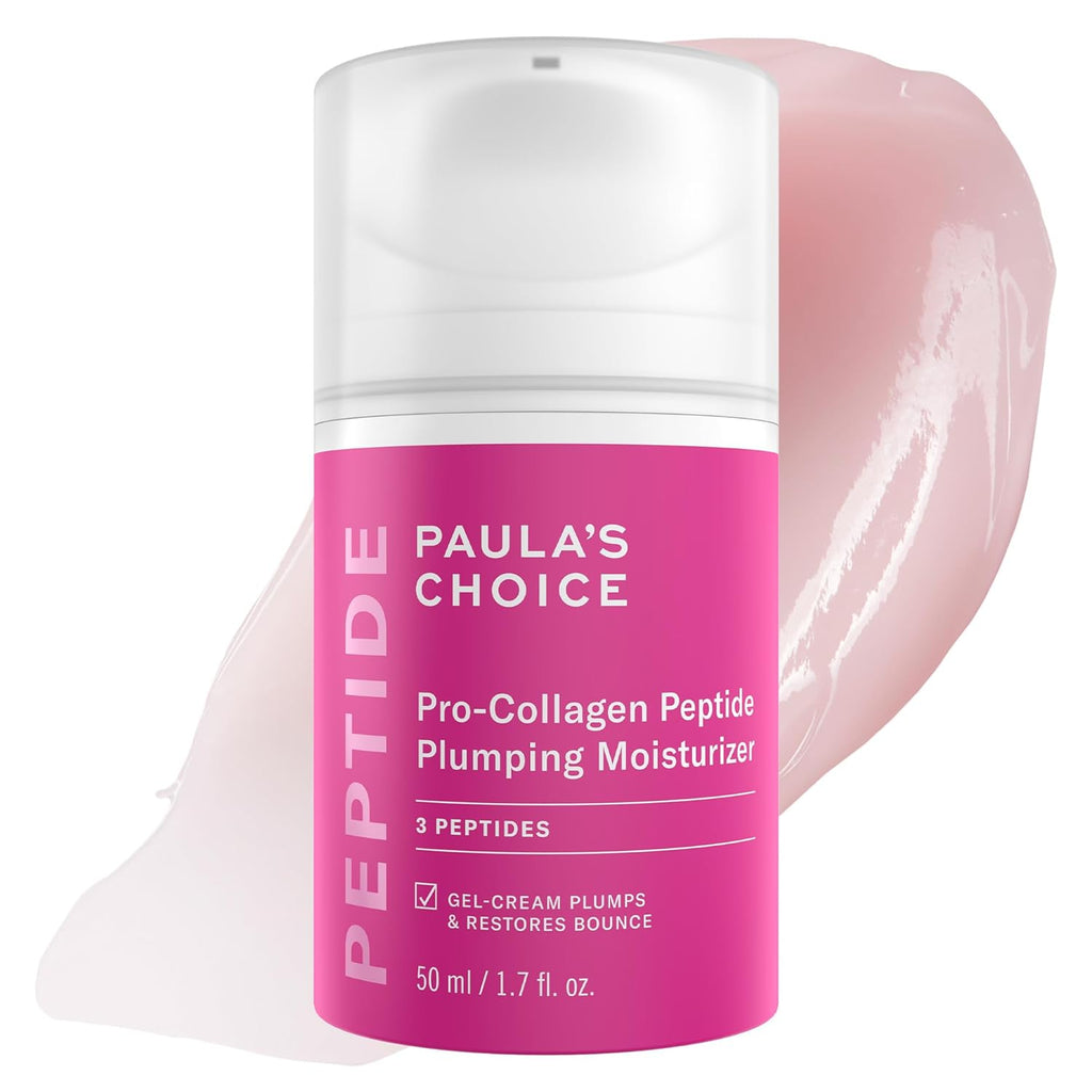 Paula's Choice Pro-Collagen Peptide Plumping Face Moisturizer, Daily Gel Face Cream for Deep Lightweight Hydration, Wrinkles & Loss of Firmness, Fragrance-Free, 1.7 Fl Oz