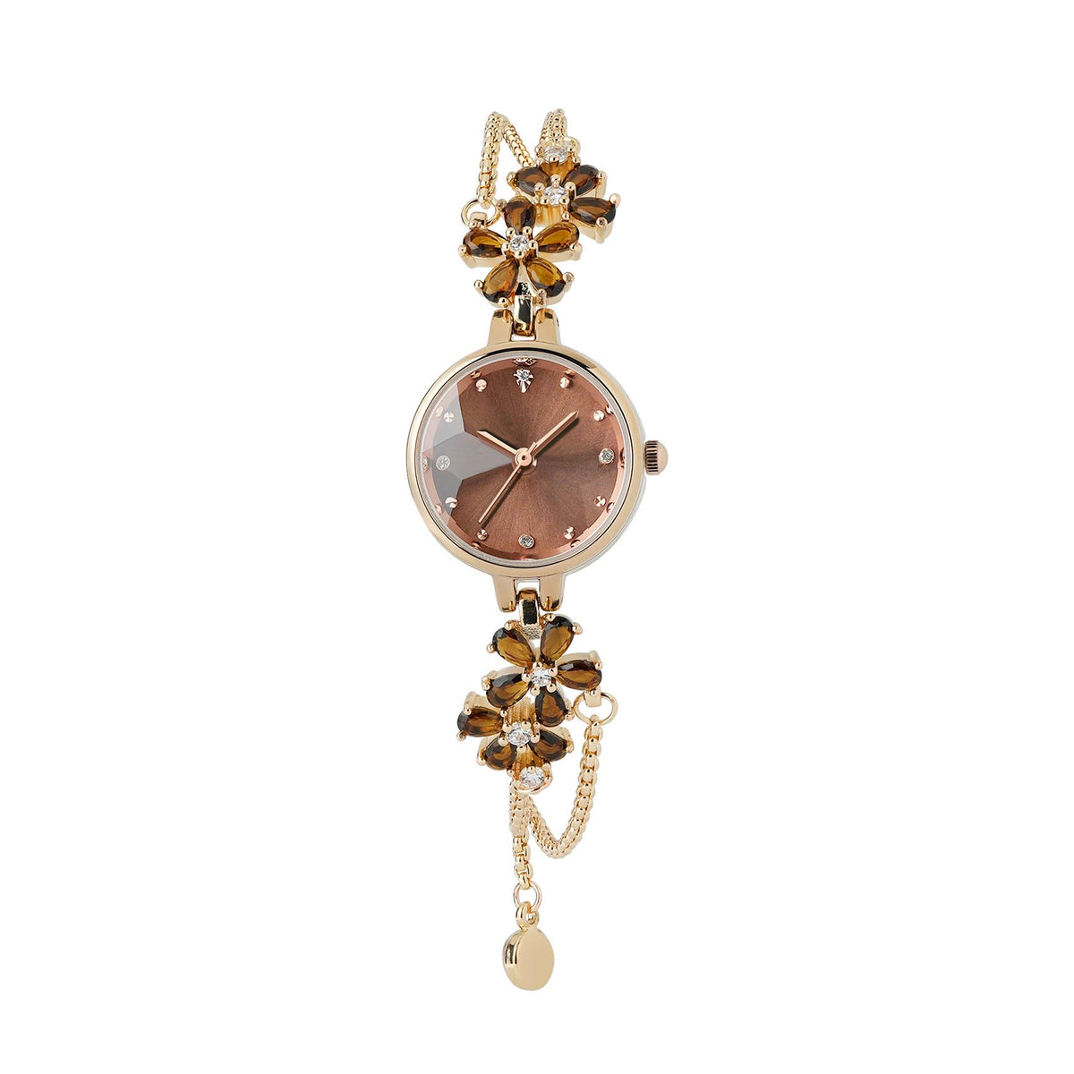 TIME100 Women's Bracelet Watches Ladies Quartz Wrist Watch with Green Dial Bezel with Crystals in Movement Bracelet Strap with Diamonds Waterproof
