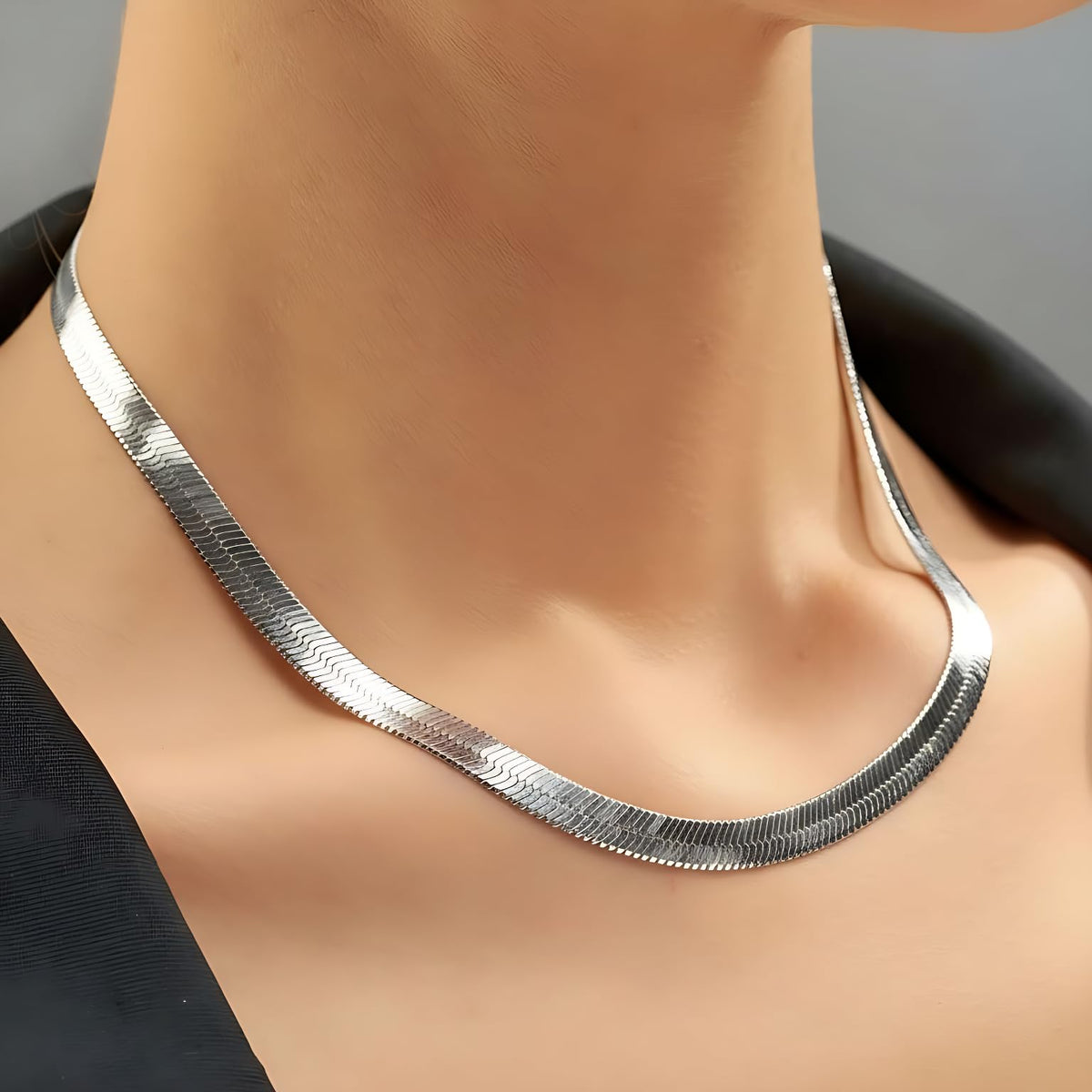Premium Gold-Plated Stainless Steel Herringbone Chain Necklace – Waterproof, Tarnish Resistant & Designed by UNCLE LOL