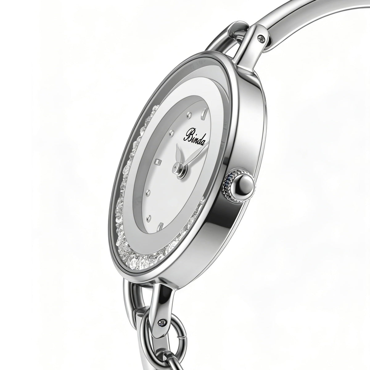 Binda Women's Quartz Watch – Stainless Steel Bracelet, Round Elegant Dial, Suitable for Daily and Formal Wear, Gift Box Included