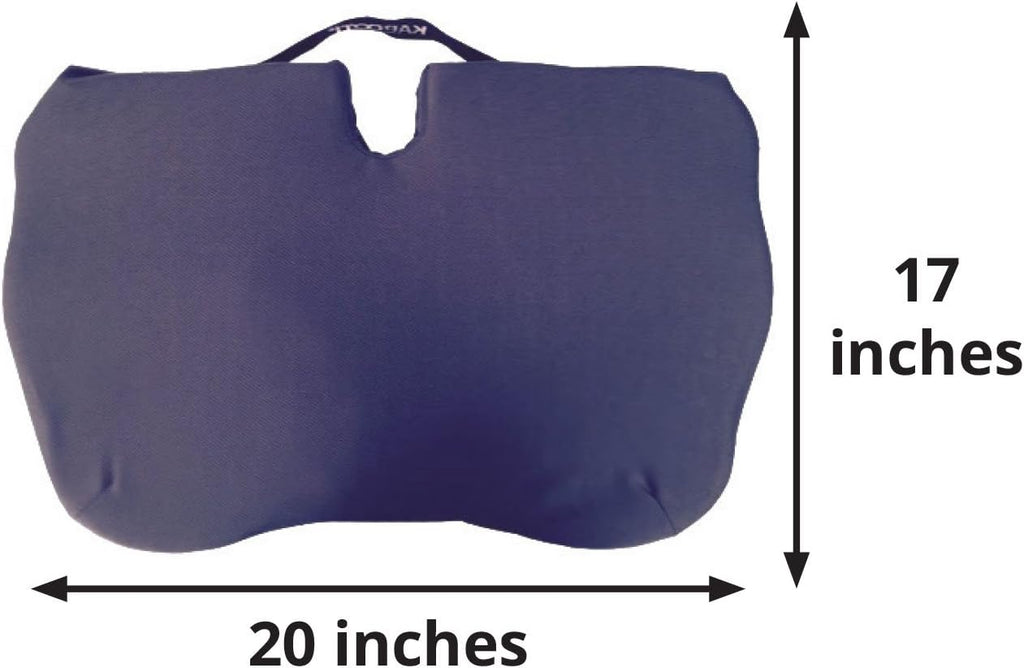 Contour Products Kabooti Coccyx Foam Seat Cushion, Navy, Large