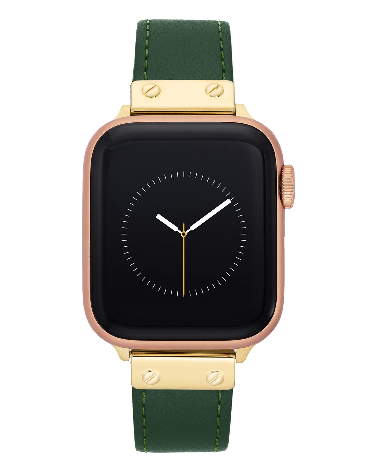 Anne Klein Leather Fashion Band for Apple Watch Secure, Adjustable, Apple Watch Band Replacement, Fits Most Wrists