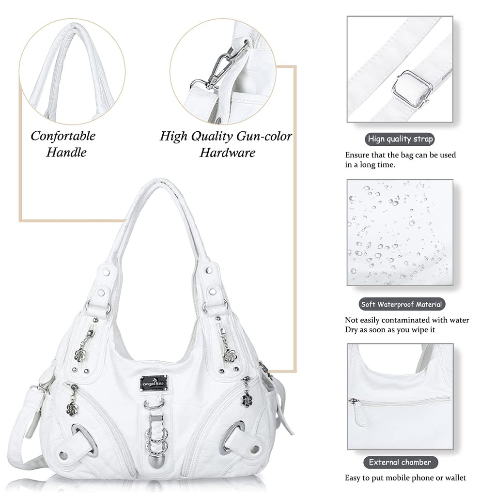 Angelkiss Hobo Purses and handbags for Women Satchel Handbag Women Purses Large Daily Shoulder Bags