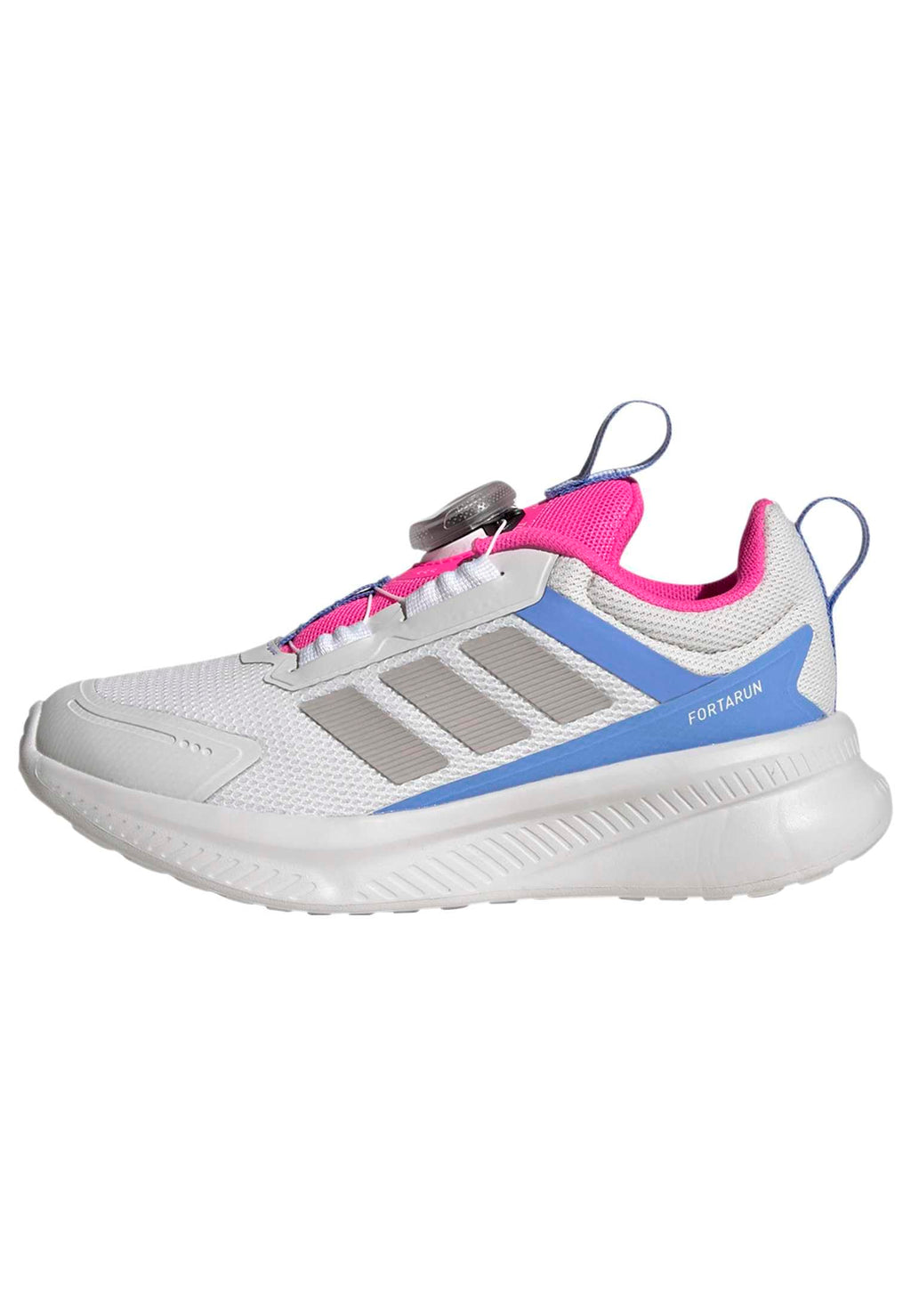 adidas Unisex-Kids Fortarun 4.0 BOA, Crystal White/Grey/Lucid Pink, 13adidas Unisex-Kids Fortarun 4.0 BOA, Crystal White/Grey/Lucid Pink, 13