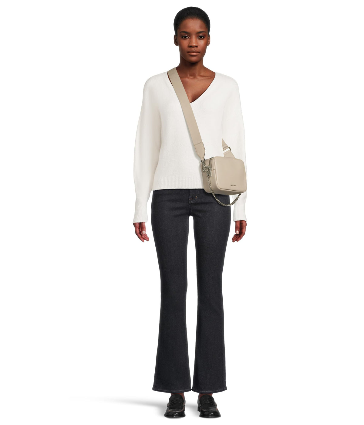 Michael Kors Bryant Medium Double Zip Chain Camera Crossbody Bag