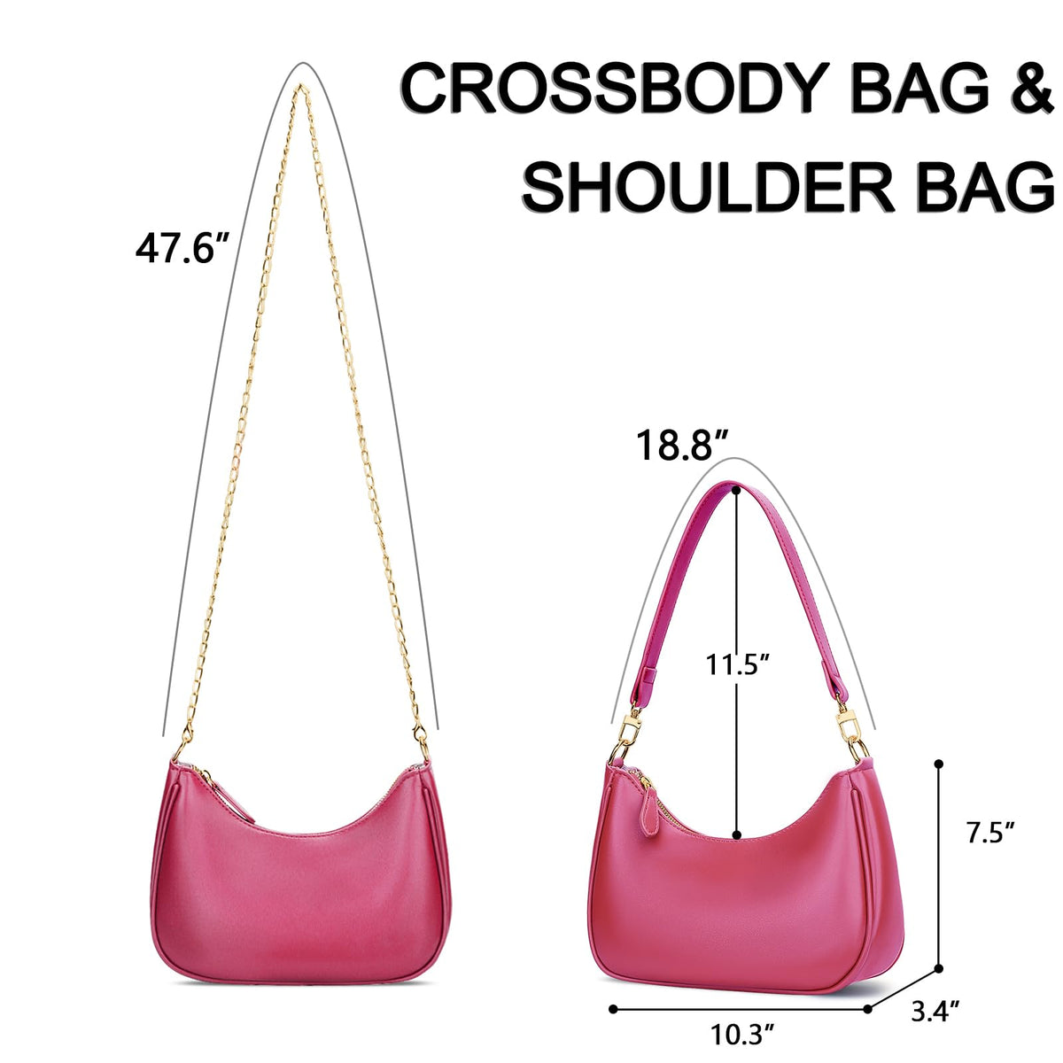 KKXIU Shoulder Bag for Women Cute Hobo Purses and Handbags Retro Clutch Underarm Purse | Cute