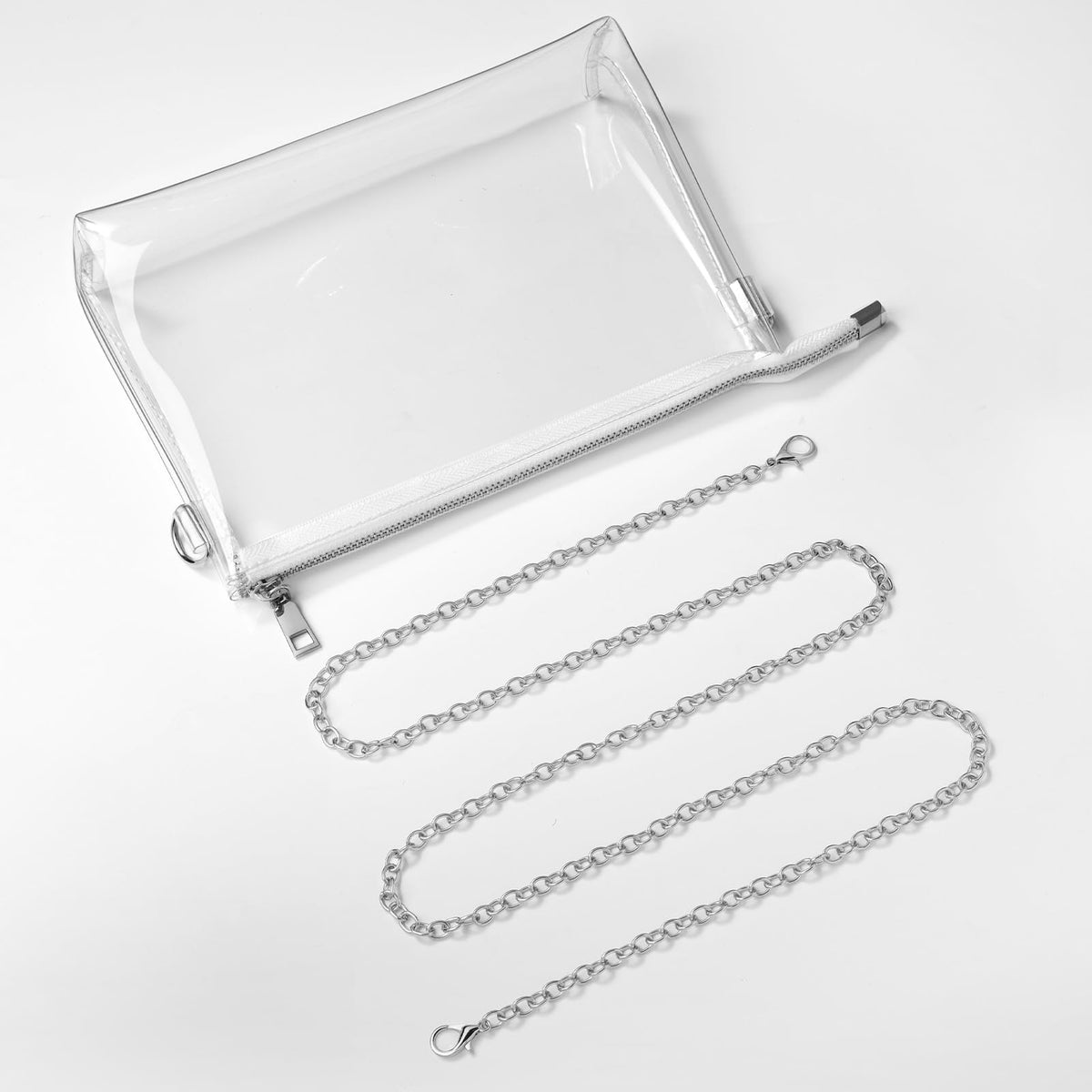 BS-VOG Clear Purse for Women - Stadium Approved Small Crossbody Bag with Zipper, Clear Stadium Bag for Concerts, Sports