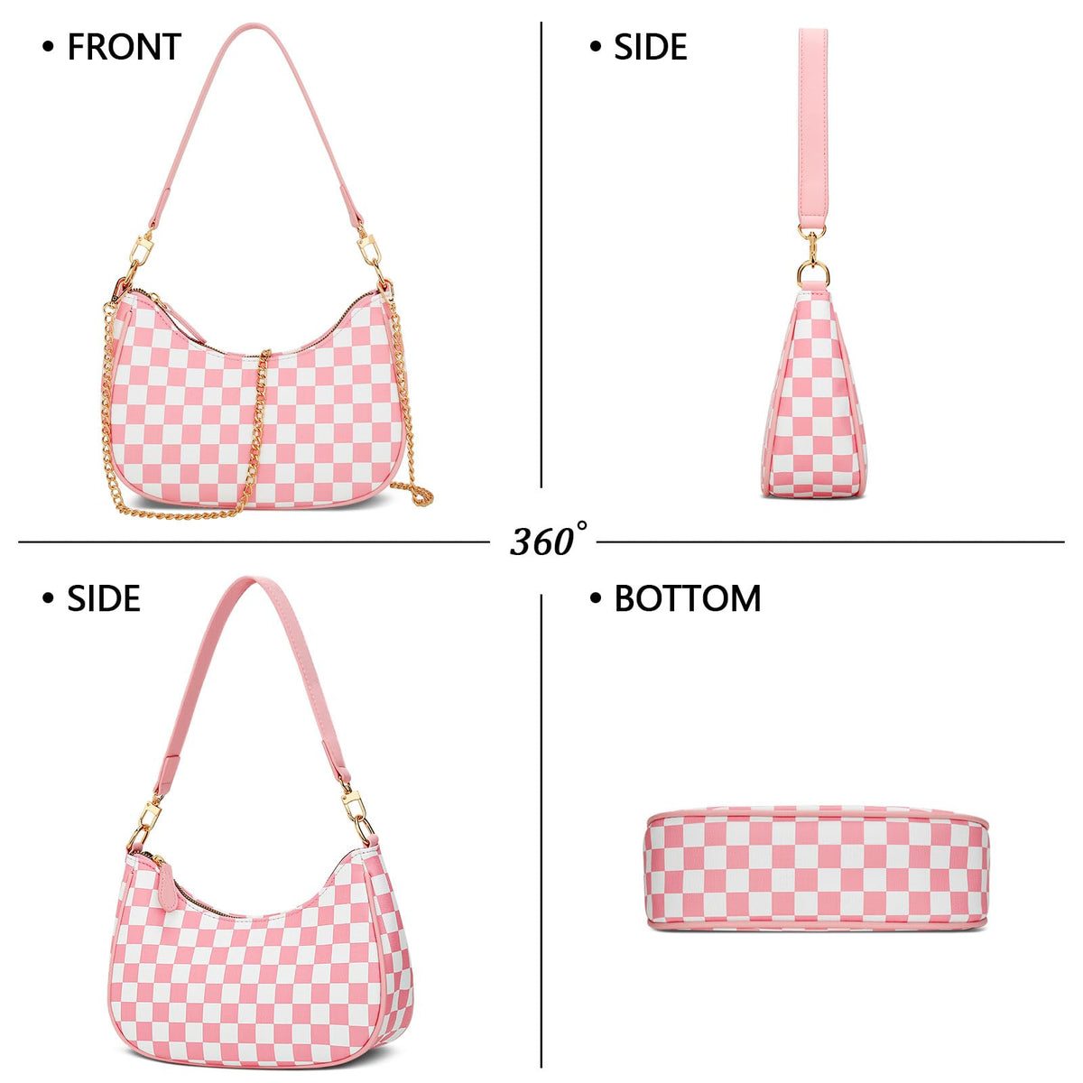KKXIU Shoulder Bag for Women Cute Hobo Purses and Handbags Retro Clutch Underarm Purse | Cute