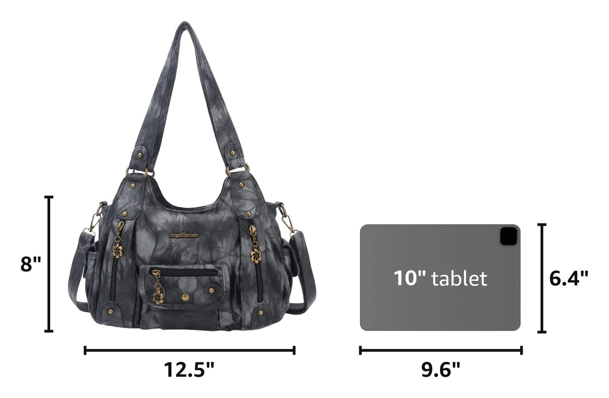 Angel Barcelo Purses for Women Soft PU Leather Shoulder Bag Crossbody Purse and Handbags