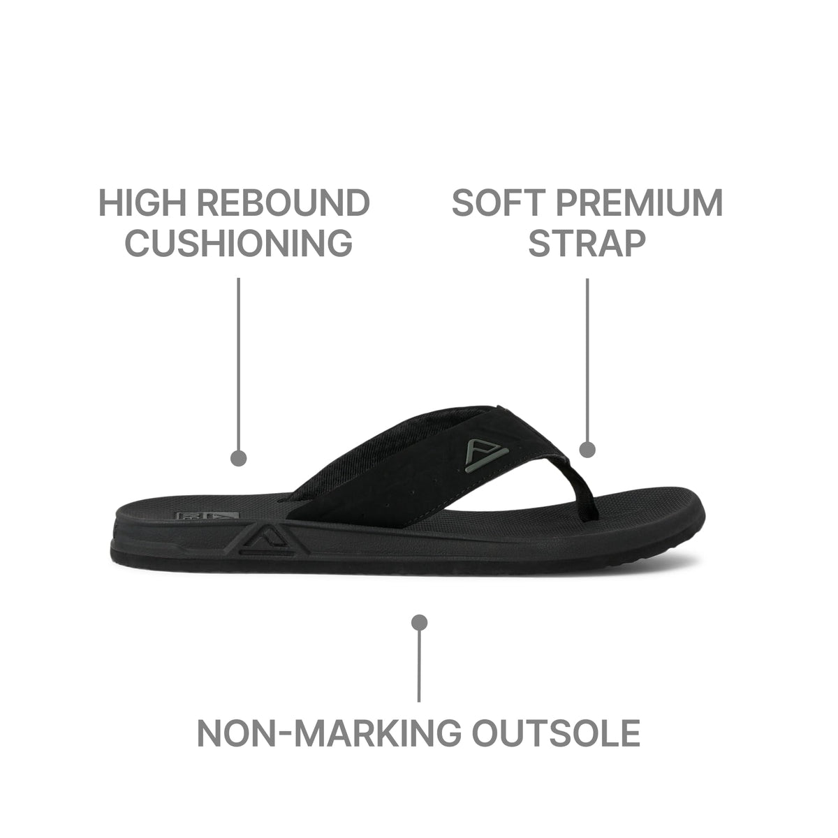 Reef Phantoms Mens Beach Flip Flop, Water Friendly, Soft and Supportive Molded Footbed, Black, 11Reef Phantoms Mens Beach Flip Flop, Water Friendly, Soft and Supportive Molded Footb…