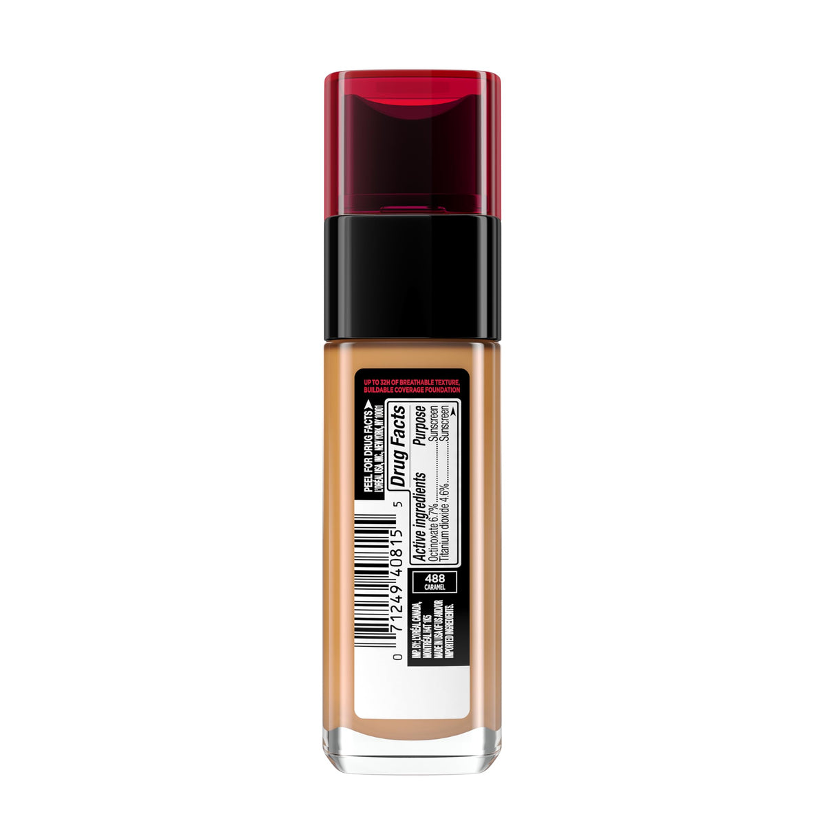 L'Oreal Paris Makeup Infallible Up to 32 Hour Fresh Wear Lightweight Foundation, 405 Porcelain, 1 Fl Oz, Packaging May Vary