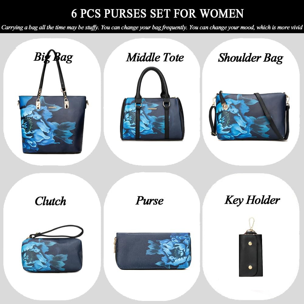 2E-youth Designer Purses and Handbags for Women Satchel Shoulder Bag Tote Top Handle Bag