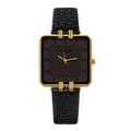 Women's Leather Strap Watch Dainty Elegant Gold Watches for Women Classic Casual Fashion Square Ladies Watch Gifts Present for Her