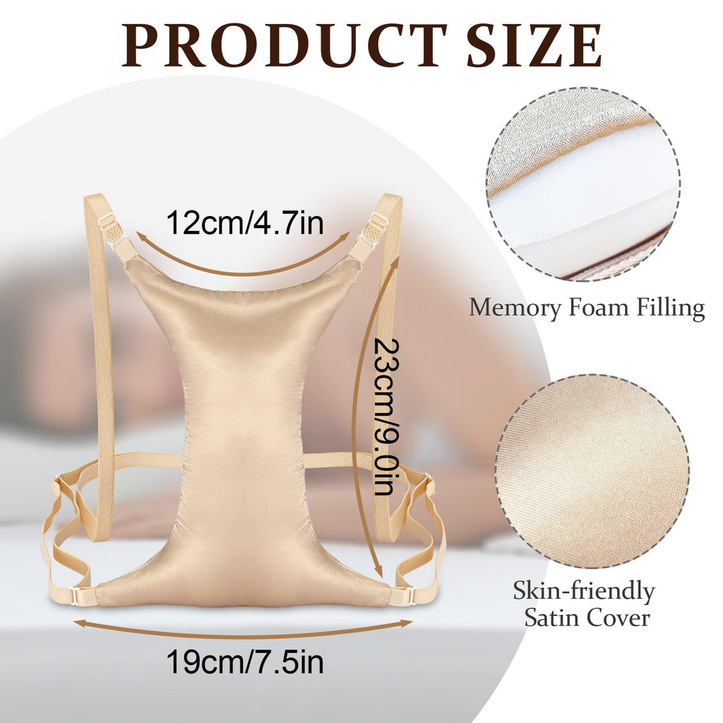 Premium Breast Support Pillow for Side Sleepers – Reduce Chest Wrinkles, Chest Compression & Improve Sleep Comfort
