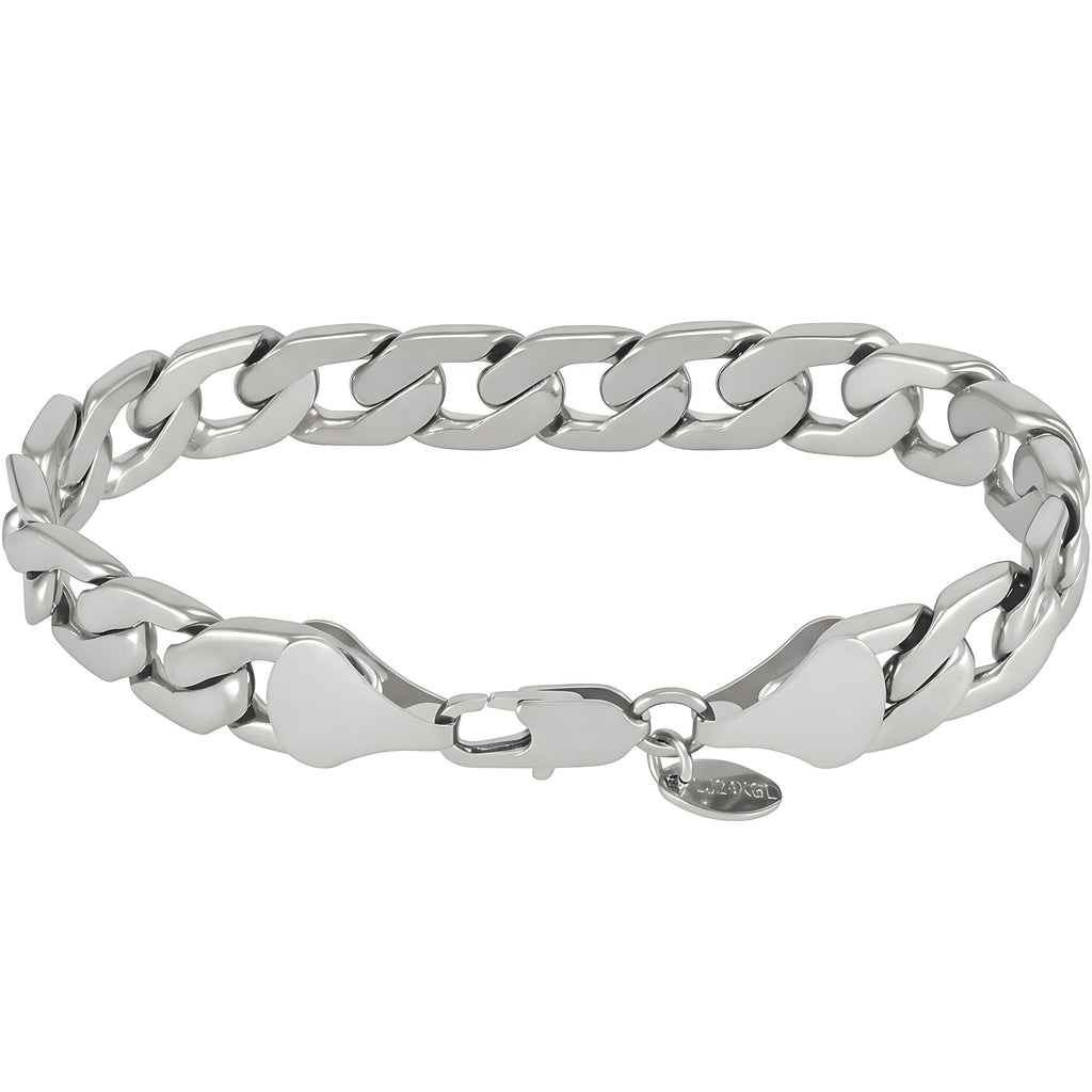 Premium 18K Gold-Plated Cuban Link Bracelet – Luxury Stainless Steel | Waterproof & Tarnish Resistant
