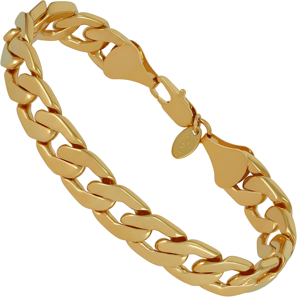 Premium 18K Gold-Plated Cuban Link Bracelet – Luxury Stainless Steel | Waterproof & Tarnish Resistant