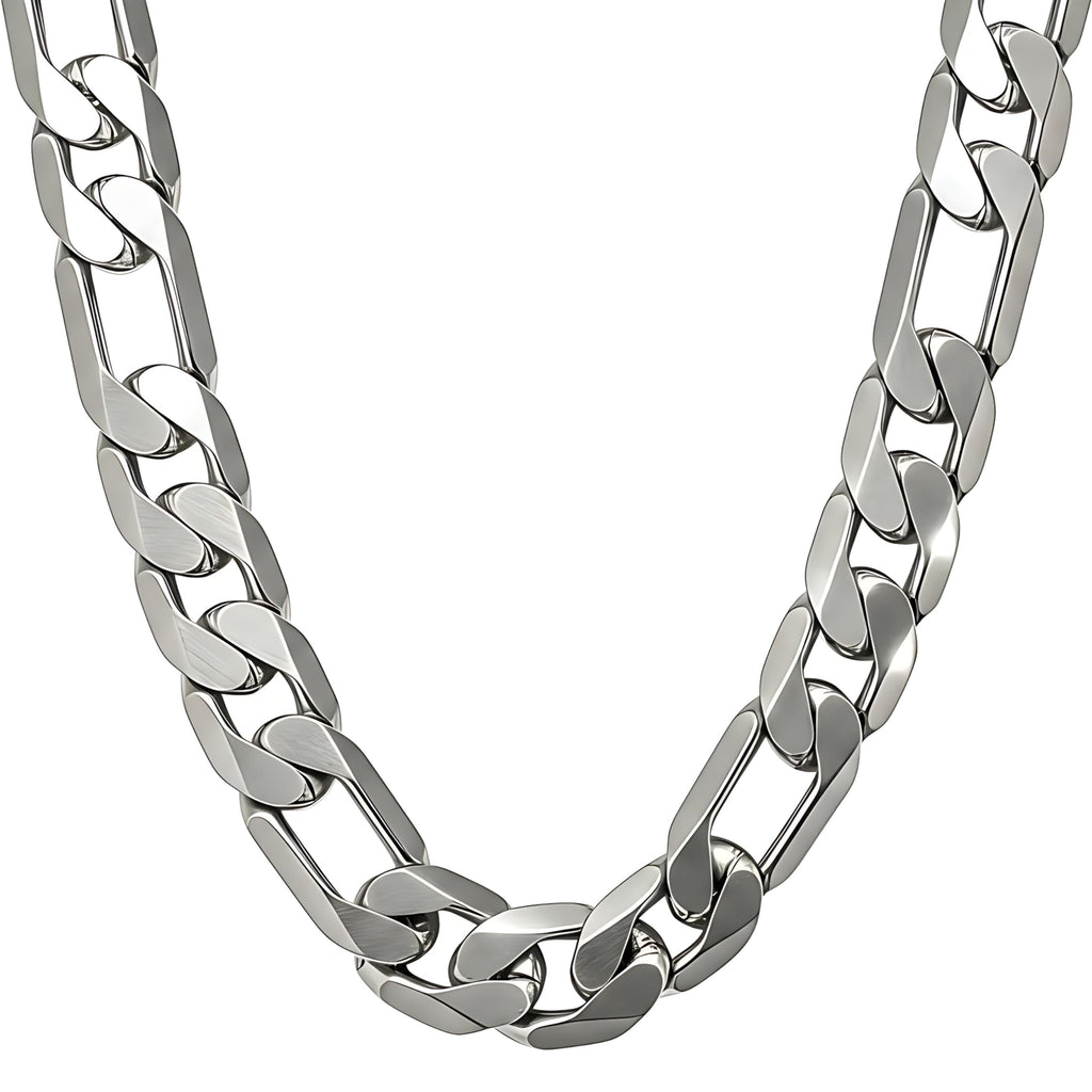 Premium 18K Gold-Plated Figaro Chain Necklace – Stainless Steel | Waterproof & Tarnish Resistant