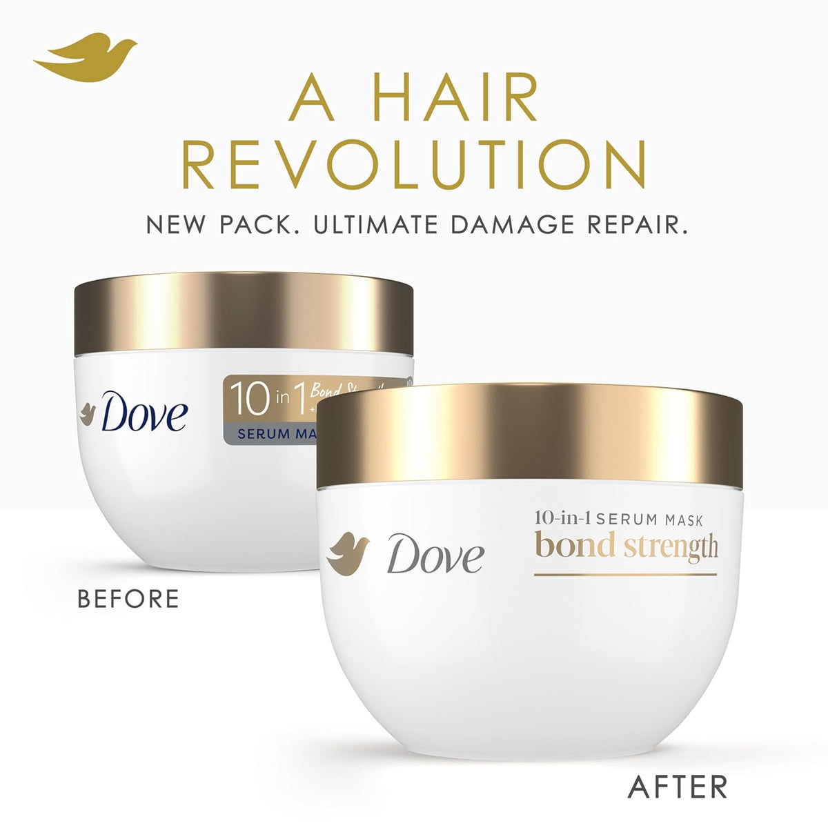 Dove Hair Intensive Repair 10in1 Serum Mask for Damaged Hair with Bio-Protein Care Technology and Amino Serum 9.2 fl oz