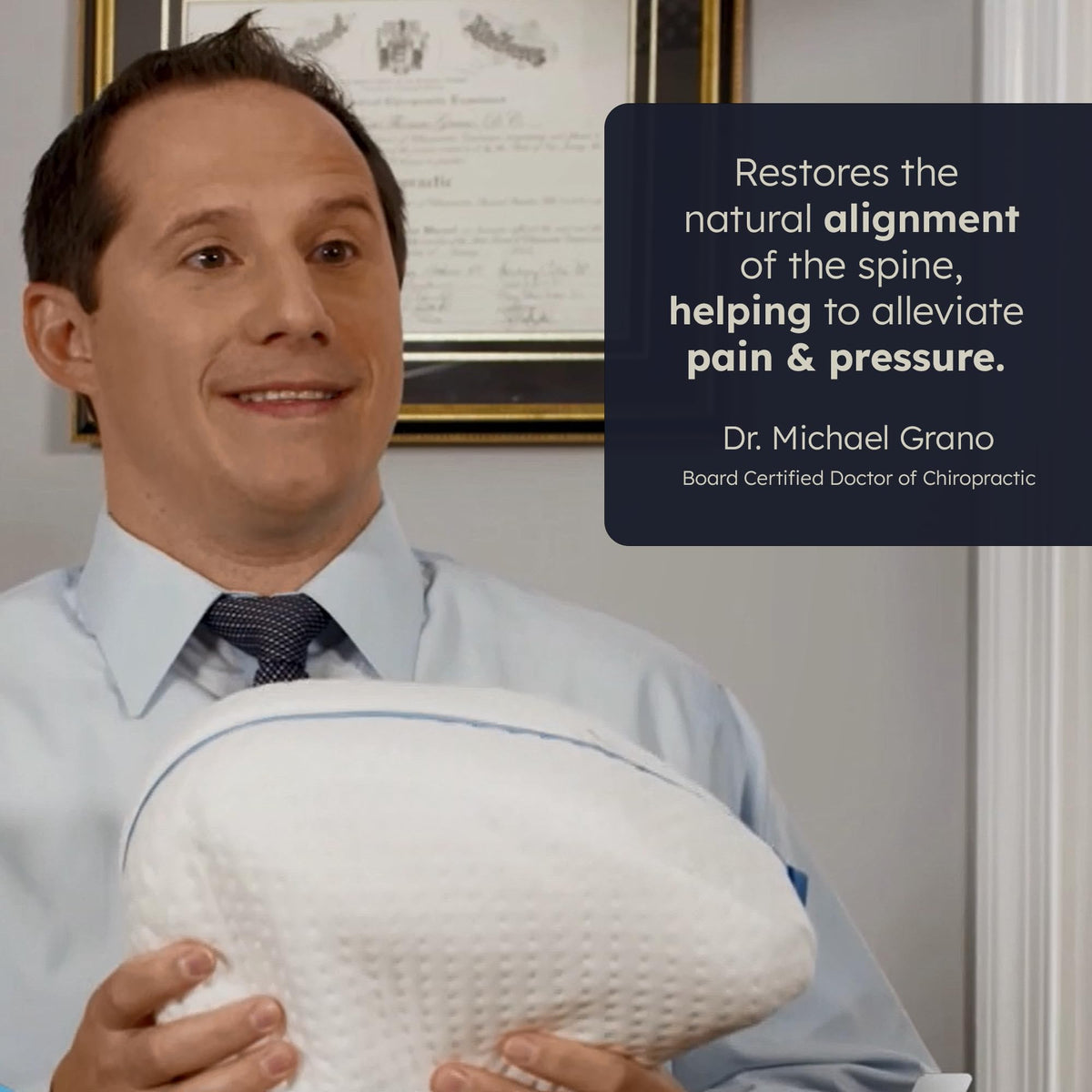 Contour Legacy Cool Leg & Knee Foam Support Pillow for Side Sleepers Soothing Relief for Back, Hips, Knees, Joints, Nerves & Muscles